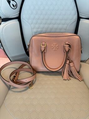 Tory Burch Thea Satchel in Blush Pink